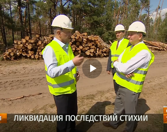 Как устраняются последствия непогоды в Калинковичском районе, оценил Петр Пархомчик